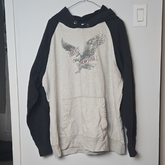 American Eagle Outfitters Other - American Eagle Outfitters Black and Cream Hoodie